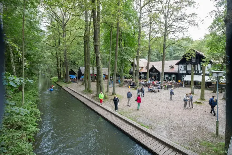 Steg am Gasthaus Wotschofska